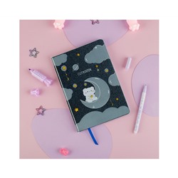 Записная книжка А5 80л., ЛАЙТ, кожзам, MESHU "Cutestar", съемная пластиковая обложка с дизайном, пантон, белила, блок в линию