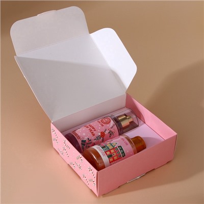 Подарочный набор новогодний женский «Исполнения желаний»: гель для душа 100 мл и мист для тела 88 мл, URAL LAB