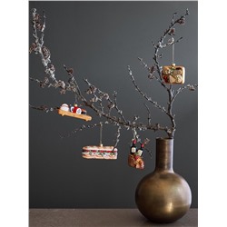 Набор ёлочных украшений Christmas feast из коллекции New Year Essential, 4 шт.