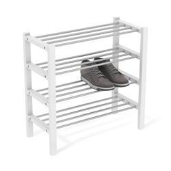 Полка для обуви Альберо SHT-SR9-4
                        беленый / алюм.металлик