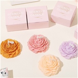 Свеча ароматическая фигурная "ПИОН" в коробке, 70 гр.