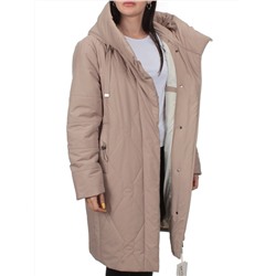 1119 DK. BEIGE Пальто зимнее облегченное женское (холлофайбер 150 гр.)