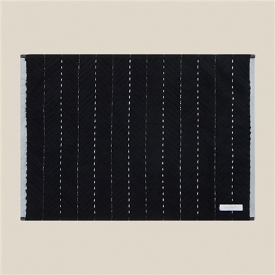 Коврик махровый SL HOME: Lines "Дарк Маре" 50х70 см, 100% хлопок, 750 г/м2