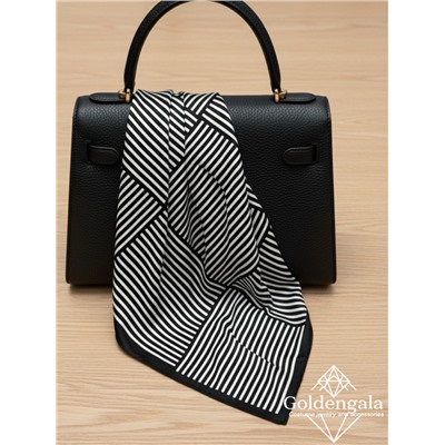 Косынка шелковая с принтом Арт 25183/010