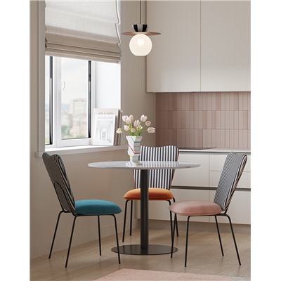 Стул Pompadour, велюр, изумрудный