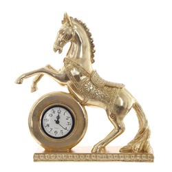 GAEM Фигурка декоративная "Лошадь" с часами (ААх1 н/п), L32 W9,5 H35 см