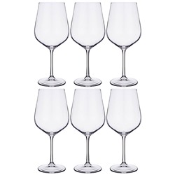 НАБОР БОКАЛОВ ДЛЯ ВИНА ИЗ 6 ШТ. "DORA/STRIX" 580 МЛ ВЫСОТА=23 СМ (КОР=4НАБОР.)
