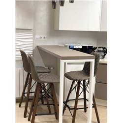 Стул барный SHT-ST29-C12/S80
                        коричневый сахар / темный орех / черный муар