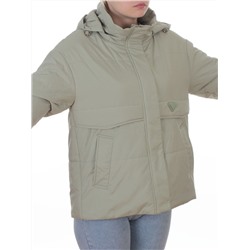 7060 LT. GREEN (OLIVE) Куртка демисезонная женская (100 гр. холлофайбер)