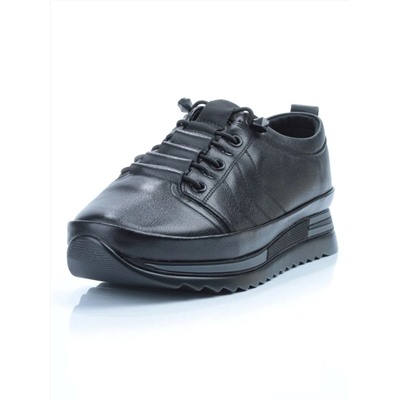 03-5020 BLACK Полуботинки женские (натуральная кожа)