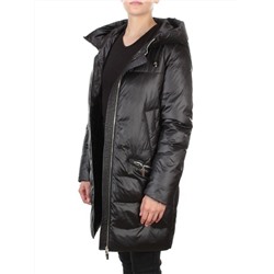 GWD21530P BLACK Пальто зимнее женское PURELIFE (200 гр .холлофайбер)