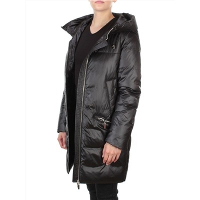 GWD21530P BLACK Пальто зимнее женское PURELIFE (200 гр .холлофайбер)