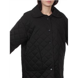 H24-003 BLACK Куртка демисезонная женская (100 гр. холлофайбер)
