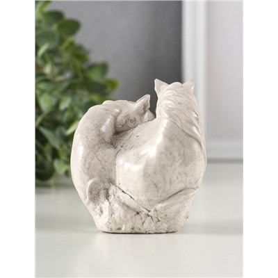 Фигурка гипс «Пара лошадей», 8×6×7 см, под камень