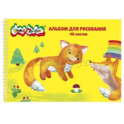 Альбом для рисования 40л на гребне А4