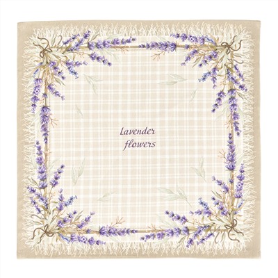 НАБОР САЛФЕТОК ИЗ 2-Х ШТ "ДУША ПРОВАНСА",40Х40СМ, 100% ХЛОПОК,БЕЖЕВЫЙ,ТВИЛ,