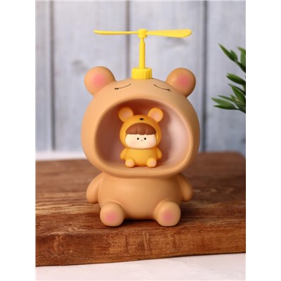 Kопилка - ночник «Baby bear fan», brown