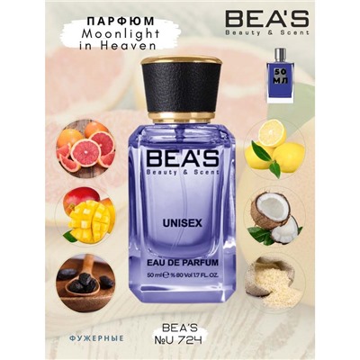 Beas U724 Kilian Moonlight in Heaven edp 50 ml, Парфюм унисекс Beas U724 создан по мотивам аромата Kilian Moonlight in Heaven