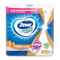 Zewa Wisch&Weg eXtra Lang Design Кухонное полотенце бумажное, 144 листов