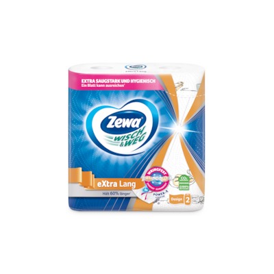 Zewa Wisch&Weg eXtra Lang Design Кухонное полотенце бумажное, 144 листов