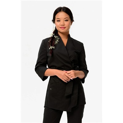 Блуза медицинская женская 3-88-04-3 / ADVA Черная (65F)