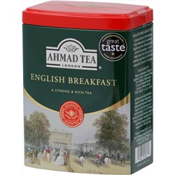 AHMAD TEA. English Caddy. English Breakfast 100 гр. жест.банка