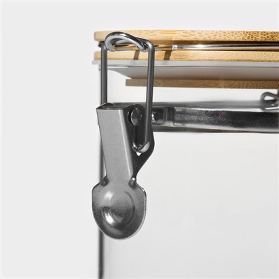 Банка для сыпучих BellaTenero «Эко», 500 мл, 10×10.3 см, с бугельным замком, стекло, прозрачная