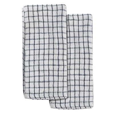 Набор из двух муслиновых полотенец с графичным дизайном из коллекции Essential, 50х70 см