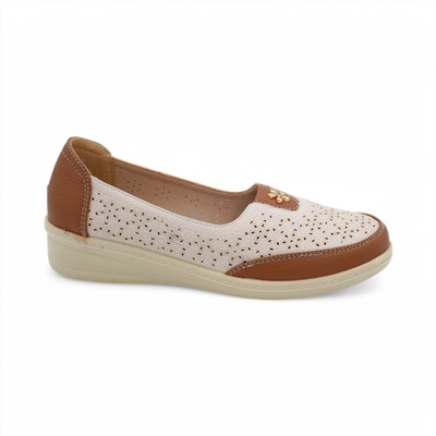 Женские туфли 5968-6 бежевые