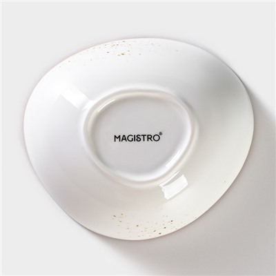 Салатник фарфоровый Magistro «Церера», 440 мл, 15,5×13,4 см, цвет белый