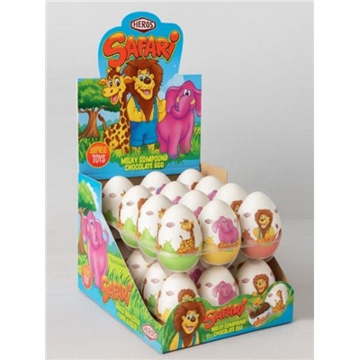 Шоколадное яйцо-сюрприз "Junior Girls", с кремом, 24шт.