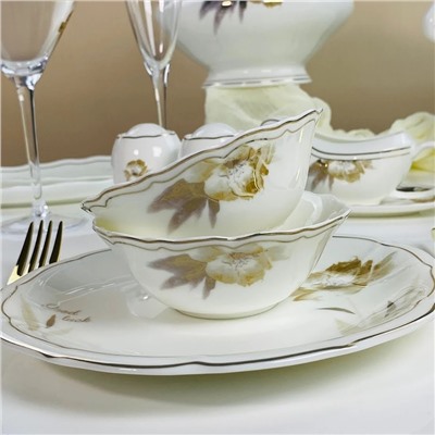 145-662 Набор из 2 салатников 12см КАМИЛЛА в под.уп.(х24)Костяной фарфор