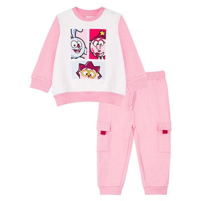 Комплект для девочки: толстовка, брюки