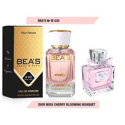 Beas W535 Christian Dior Miss Dior Cherie Blooming Bouquet Women edp 50 ml, Парфюм женский Beas W535 создан по мотивам аромата Christian Dior Miss Dior Cherie Blooming Bouquet