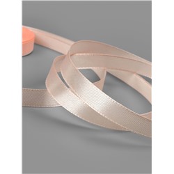 Лента атласная, 10 мм, 23±1 м, бежево-персиковая №07
