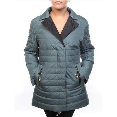 BM10301 GRAY/TURQUOISE Куртка демисезонная женская (50 гр. синтепон)