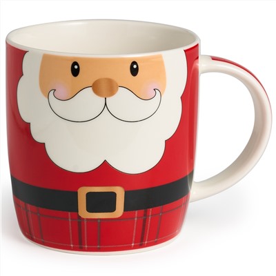 КРУЖКА С КРЫШКОЙ LEFARD "САНТА" 355 МЛ