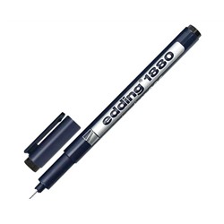 Ручка капиллярная EDDING DRAWLINER 1880, толщина письма 0,05 мм,водная основа, черная, E-1880-0.05/1