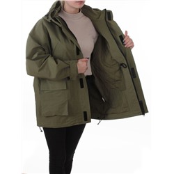 3097 GREEN Куртка демисезонная женская (100 гр. холлофайбер)