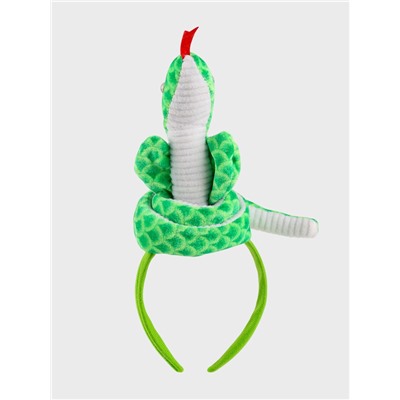 Ободок для волос «Змея», зелёный