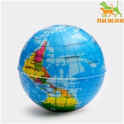 Мячик зефирный "Карта мира", 6,3 см, микс цветов