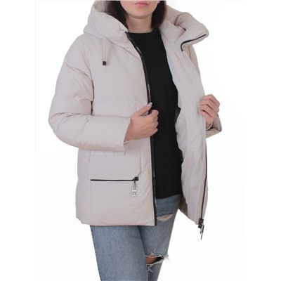 M-M05 GRAY/BEIGE Куртка зимняя женская (150 гр. холлофайбер)