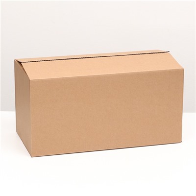 Коробка складная, бурая, для упаковки, хранения и переезда, 60×30×30 см