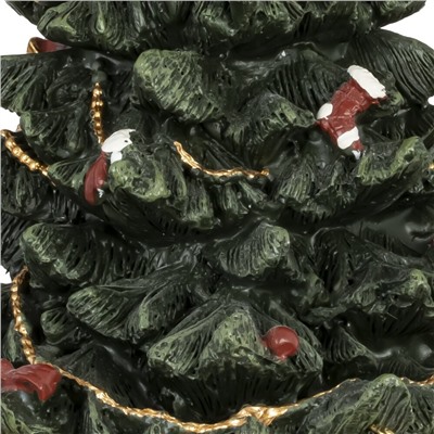 GAEM Фигурка декоративная с муз и движ "Елка", L12 W12 H17 см