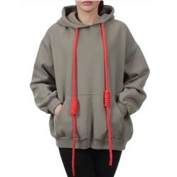 2226 GRAY GREEN Толстовка женская (85% хлопок, 10% полиэстер, 5% спандекс)
