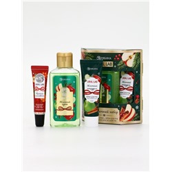 URAL LAB Арома Саунд Набор гель для душа, крем для рук и бальзам для губ, яблоко