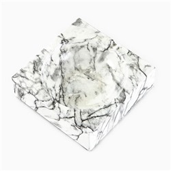 Пепельница для дома «Мрамор», для сигарет и стиков, 12.6×4.1 см, керамика