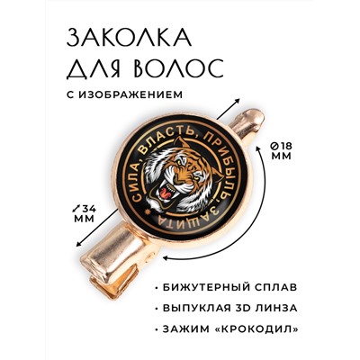 HZF-0135 Заколка Тигр