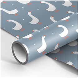 Бумага упаковочная 70*100см MESHU "Гуси" 80г/м2 MS_53471/Россия