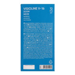 Маркер текстовыделитель 0.5-3.5 мм ErichKrause Visioline V-16 Zoom Neon, двухсторонний, оранжевый неон, чернила на водной основе